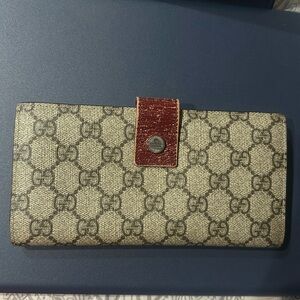 COPY - Gucci Long wallet-GG Supreme Red